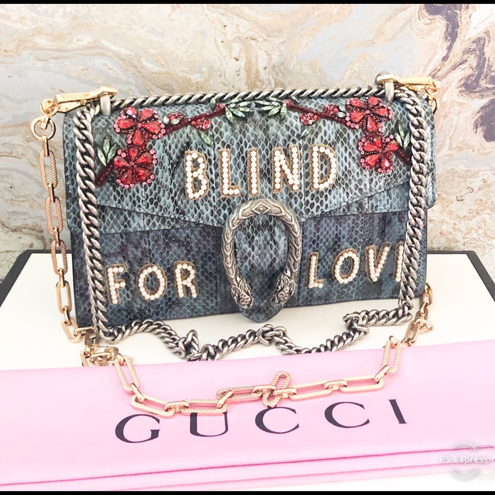 In Store Gucci Dionysus ‘Blind for Love’ PythonBag - Picture 3 of 9